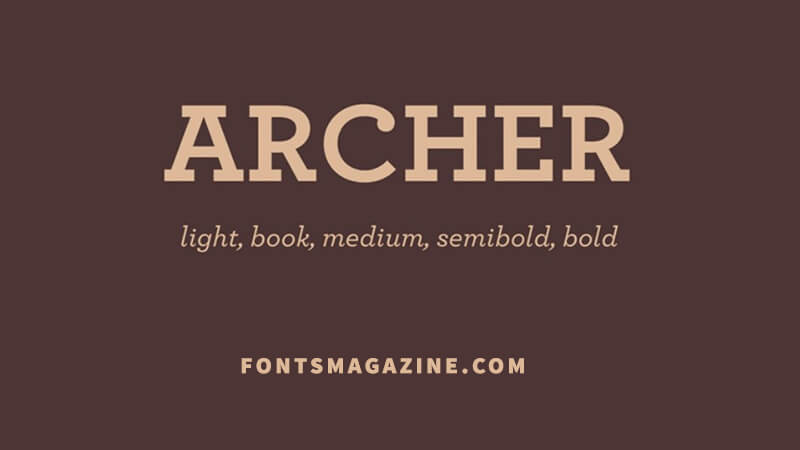 Archer pro font download