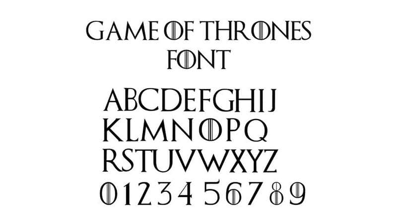 Game Of Thrones Font Download Fonts Magazine